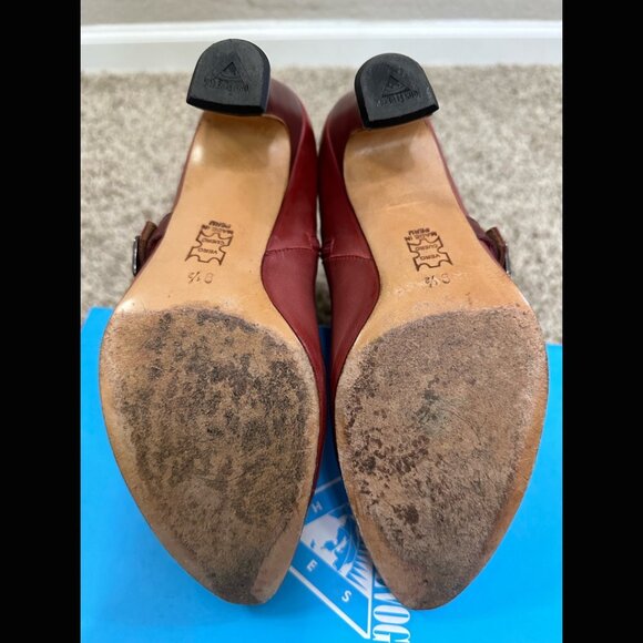 NIB John Fluevog Babylon Collection Wonder Ankle Boots Red Leather Victorian 8.5 - Picture 9 of 12